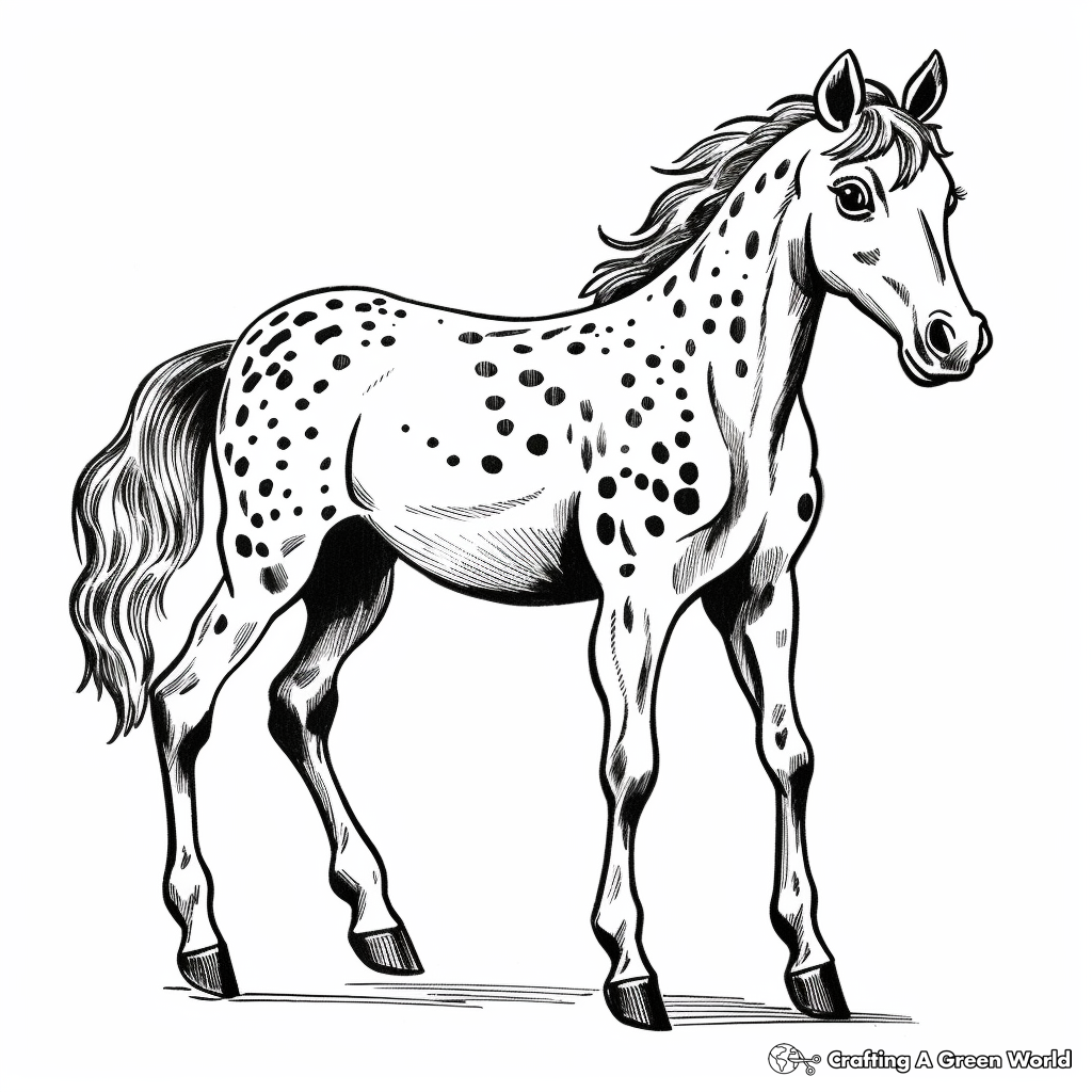 Appaloosa coloring pages