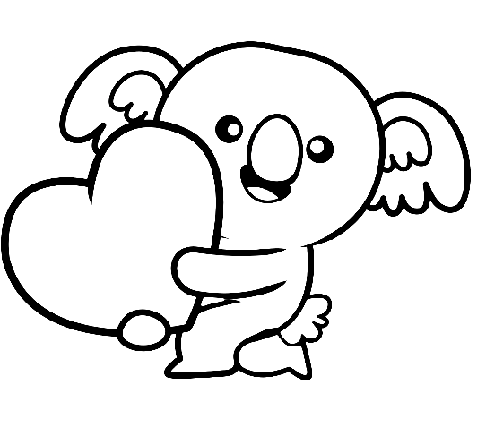 Koala coloring pages printable for free download