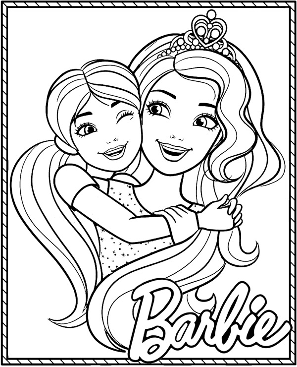 Barbie coloring pages for girls