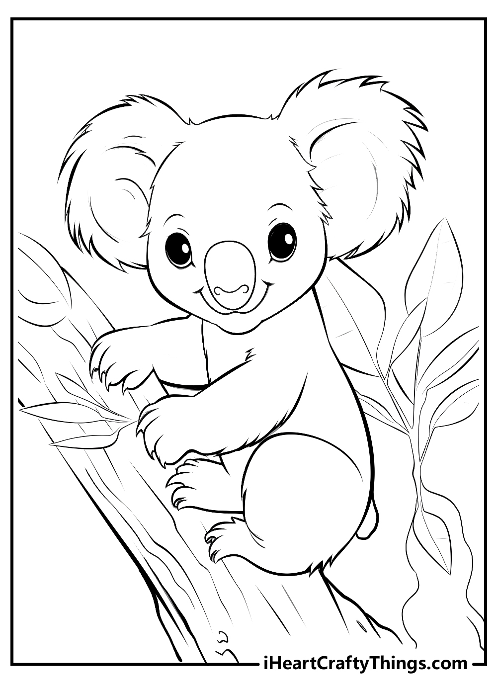 Koalas coloring pages updated