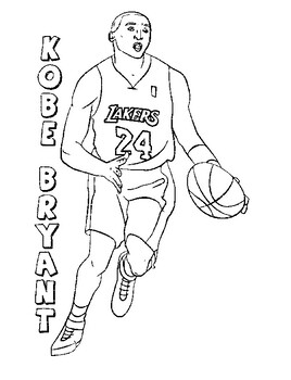 Kobe bryant coloring pages for an essay by brilliant pathways enterprises