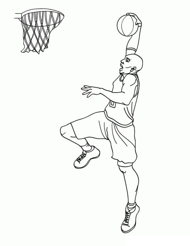 Print kobe bryant coloring page