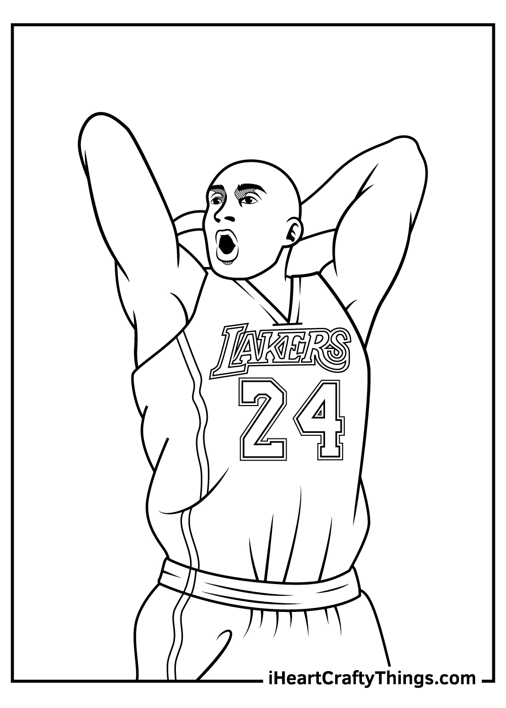 Kobe bryant coloring pages free printables