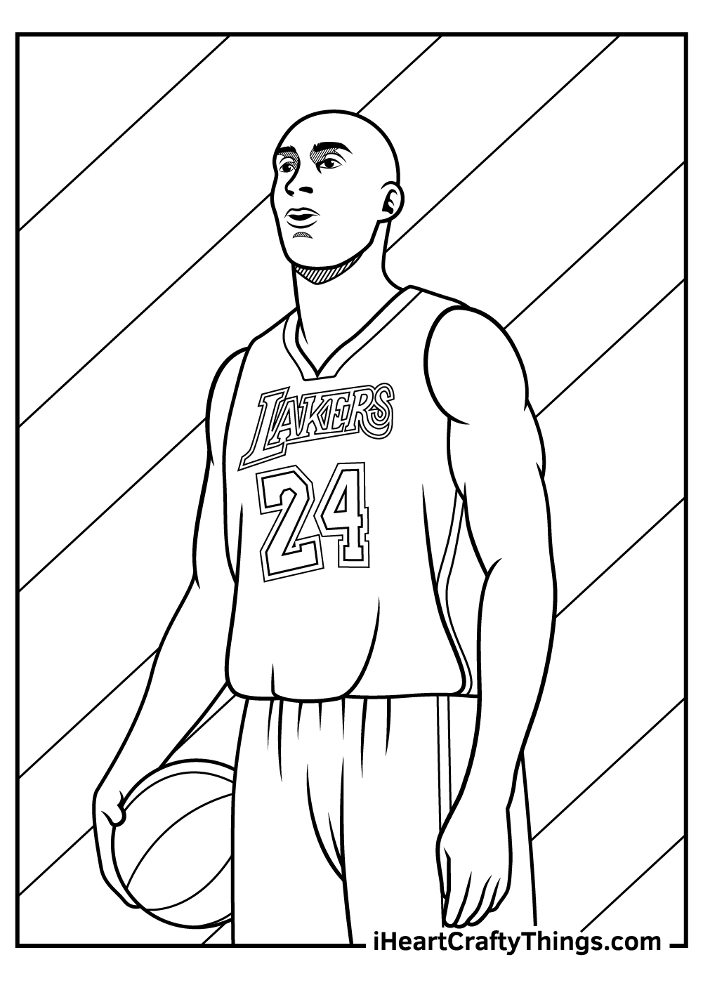 Kobe bryant coloring pages free printables