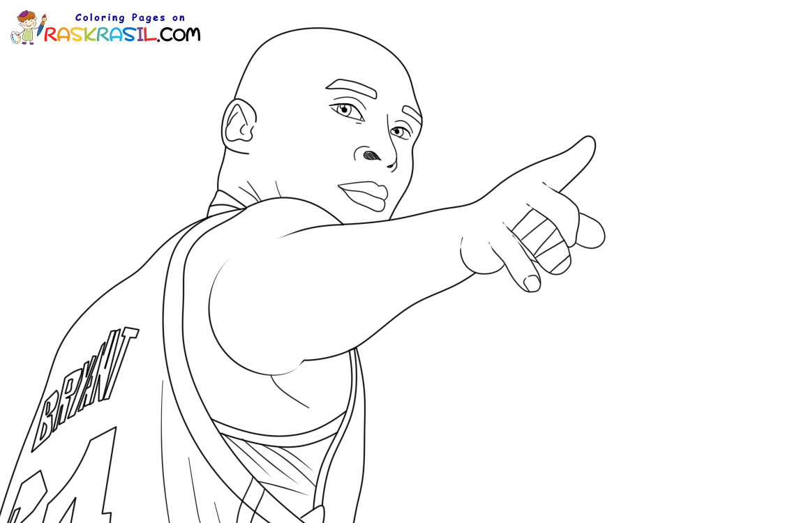 Kobe bryant coloring pages