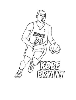 Kobe bryant coloring pages for an essay by brilliant pathways enterprises