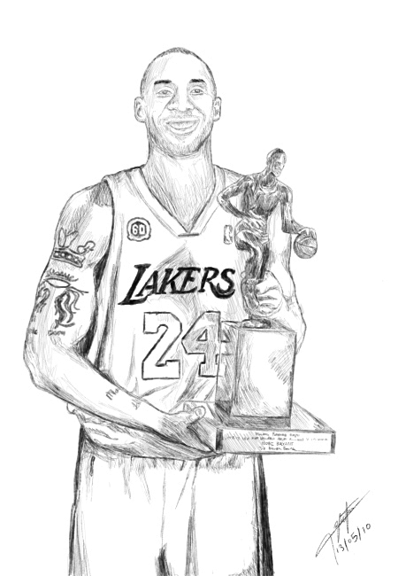 Kobe bryant drawing by hyperion