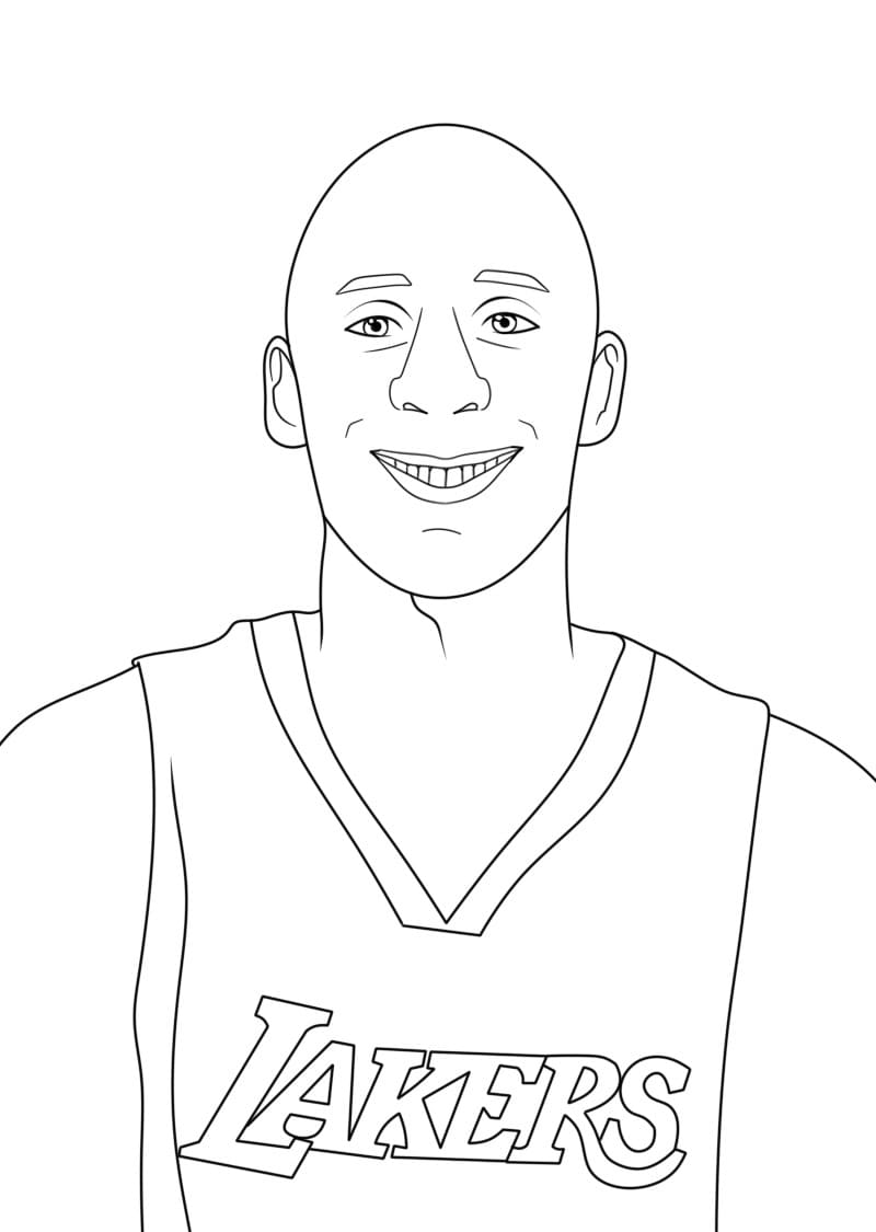 Kobe bryant coloring pages