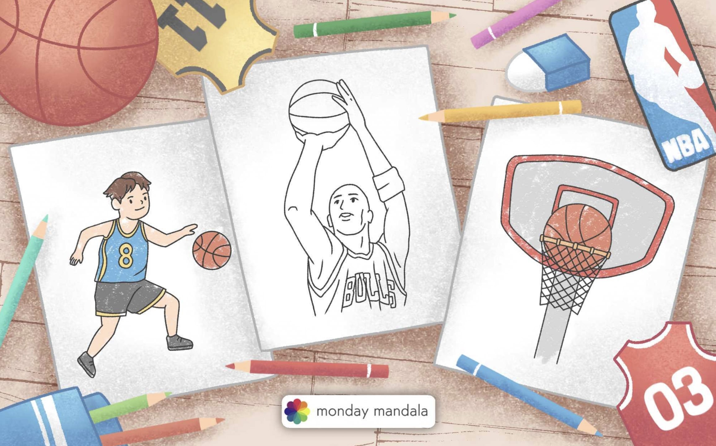 Nba basketball coloring pages free pdf printables