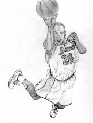 Kobe bryant coloring pages printable