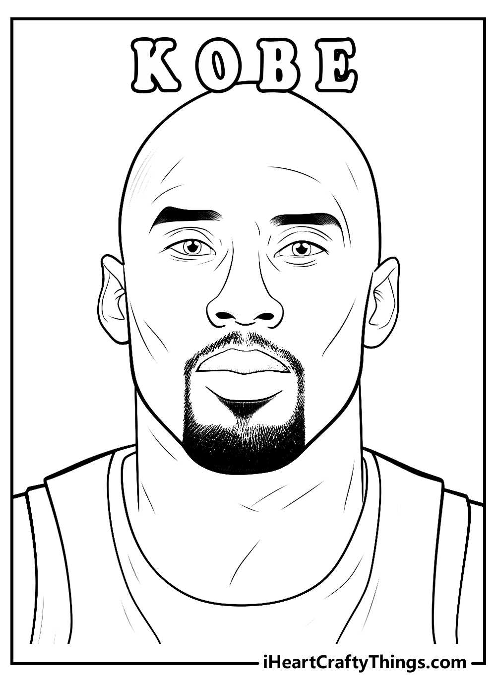 Kobe bryant coloring pages free printables