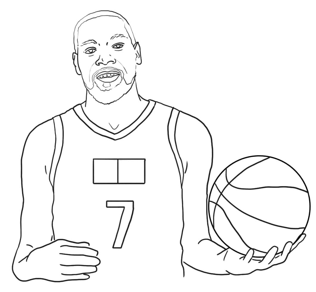 Kevin durant coloring pages