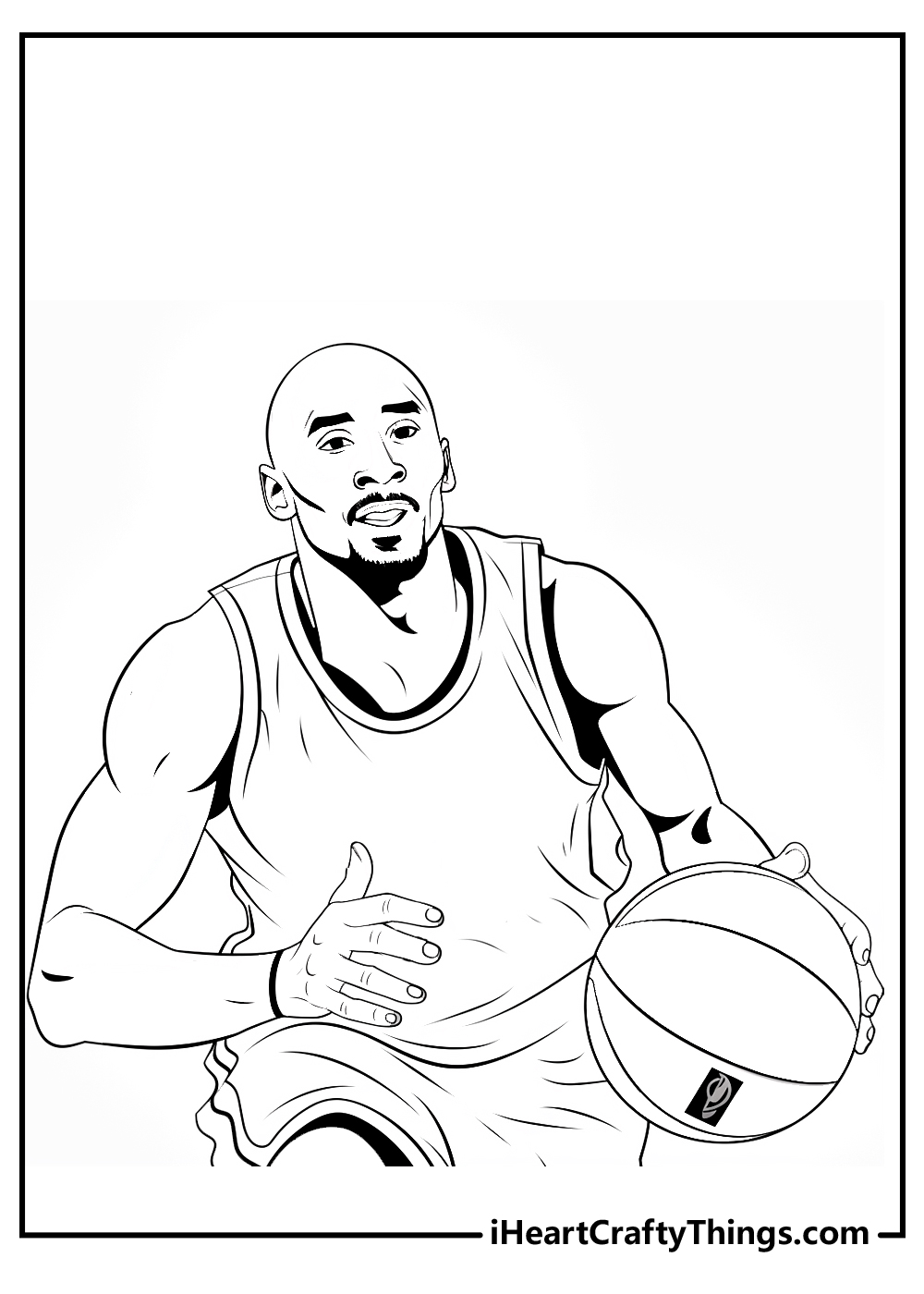 Kobe bryant coloring pages free printables