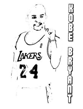 Kobe bryant coloring pages for an essay by brilliant pathways enterprises