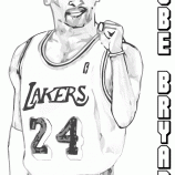 Kobe bryant coloring pages coloring pages to download and print