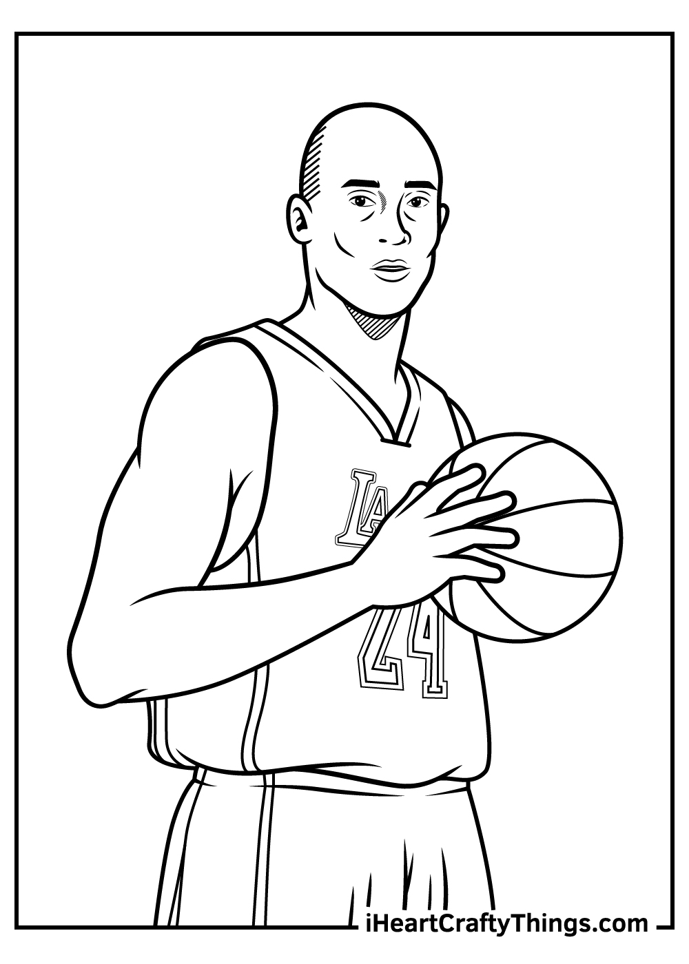 Kobe bryant coloring pages free printables