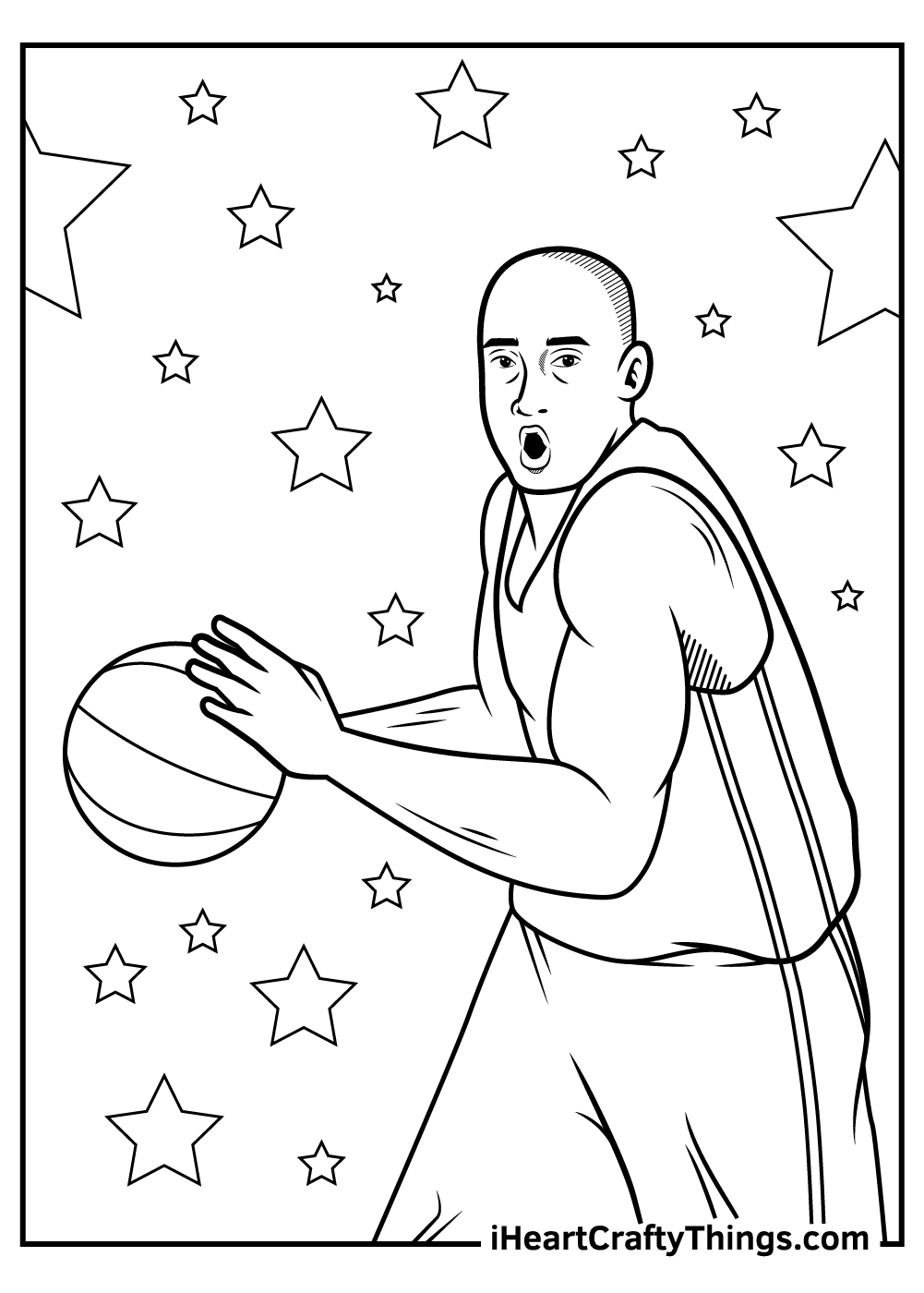 Kobe bryant coloring pages free printables