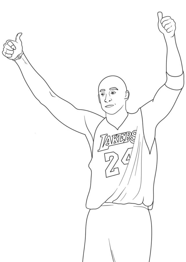 Kobe bryant coloring pages printable for free download