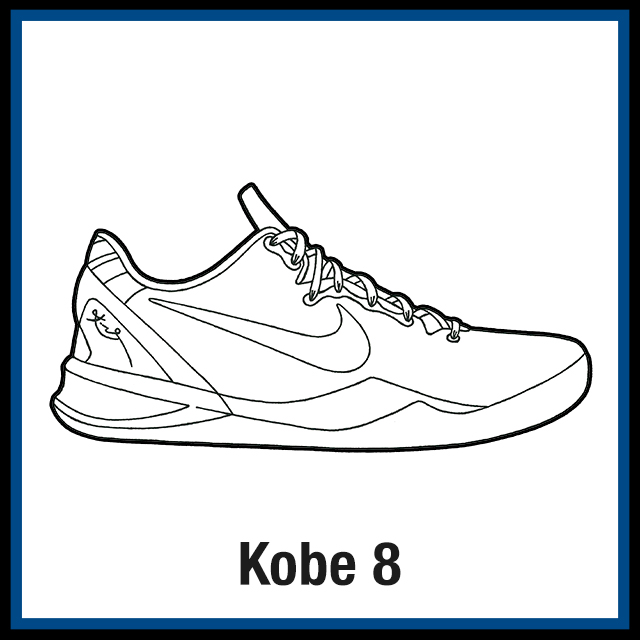 Nike kobe sneaker coloring pages