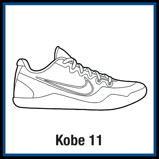 Nike kobe sneaker coloring pages