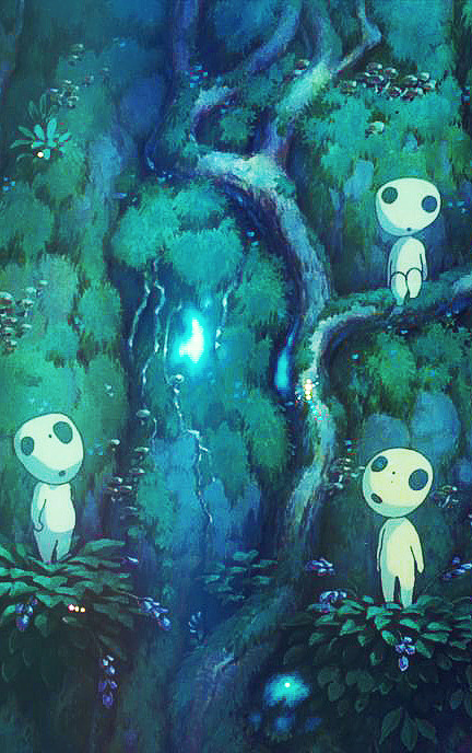 Kodama (Spirit) - Mononoke Hime - Wallpaper by Studio Ghibli #324726 -  Zerochan Anime Image Board