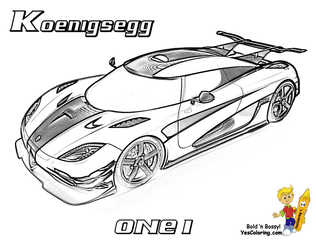 Full force race car colorg koenigsegg one httpwwwyescolorgrace