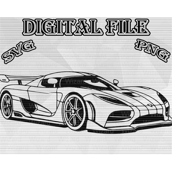 Koenigsegg agera r svg png vector art illustration drawi