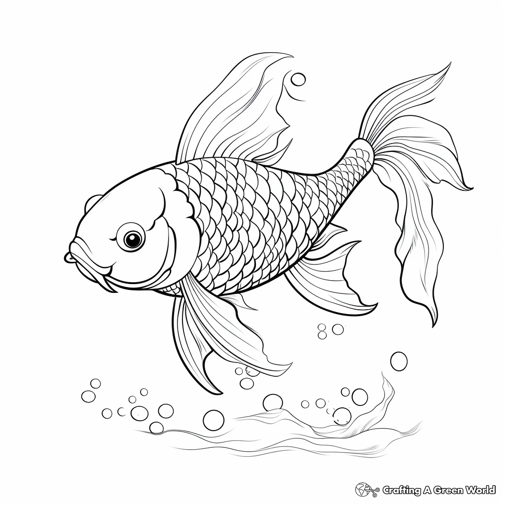 Adult koi coloring pages