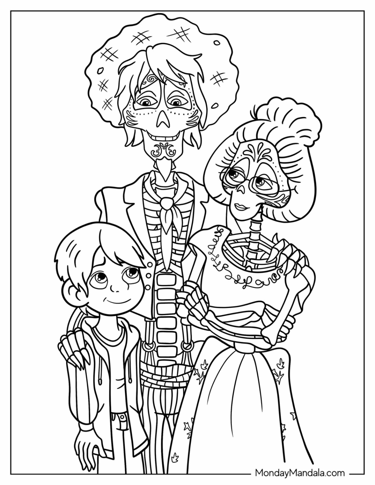 Coco coloring pages free pdf printables