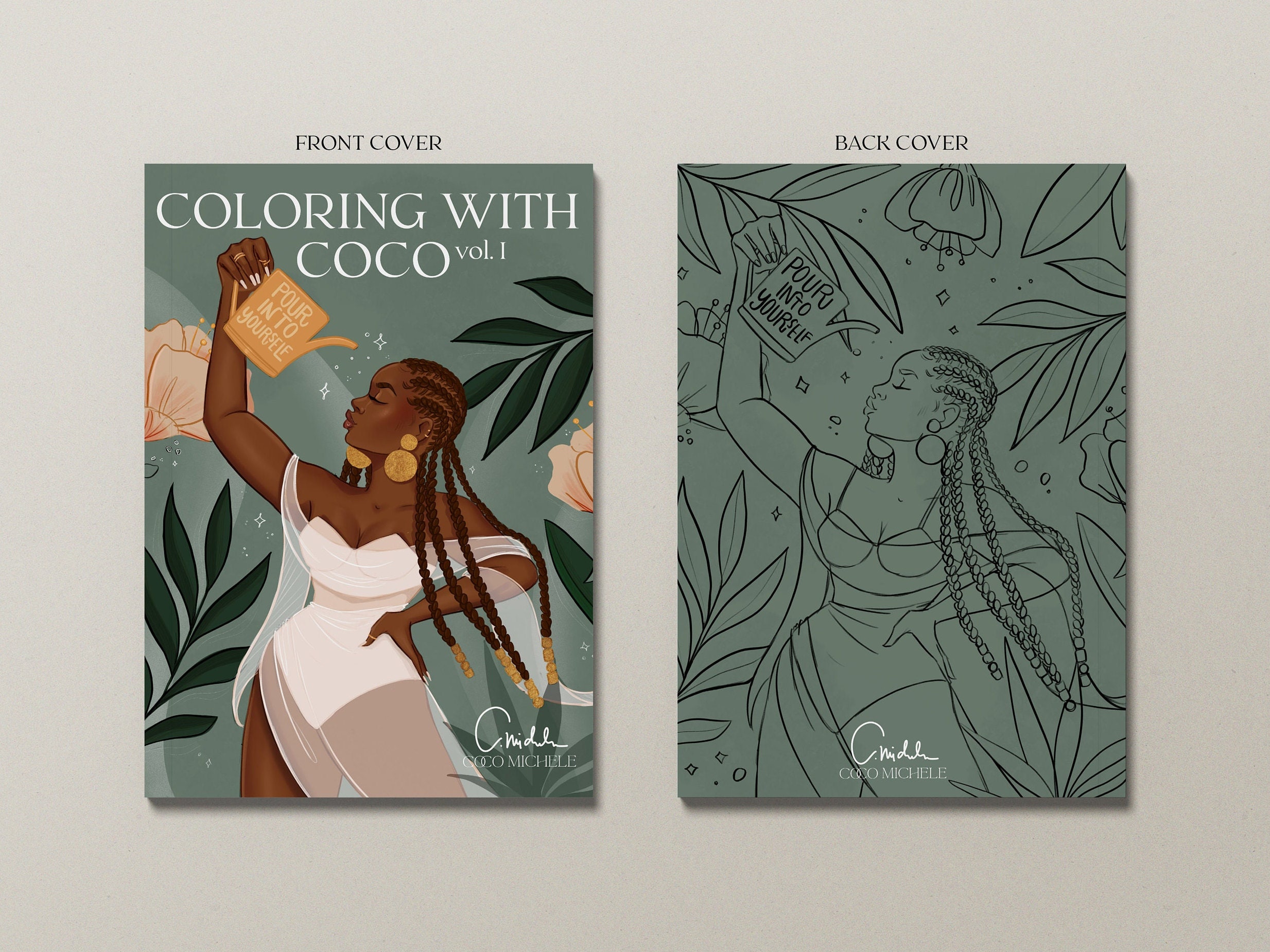 Coloring with coco black girl coloring book vol coco michele