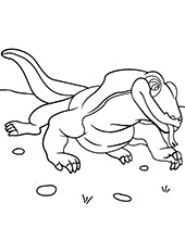 Komodo dragon coloring page sheet