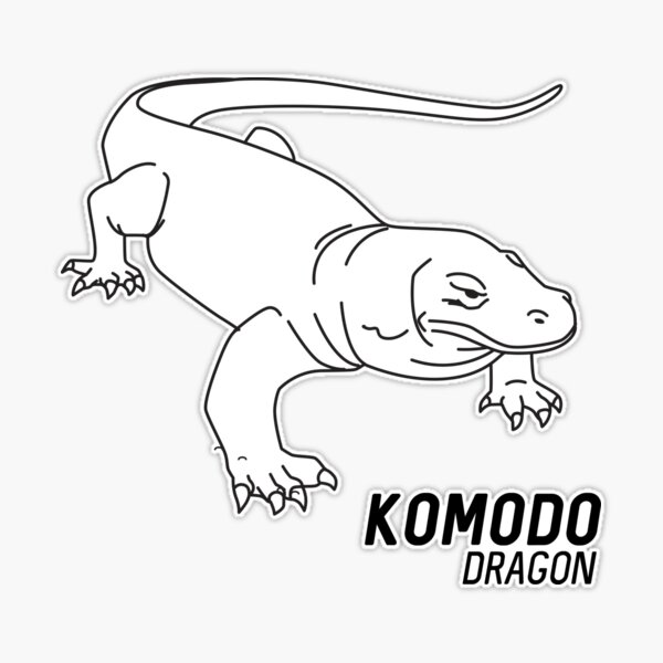 Komodo dragon sticker for sale by keepers