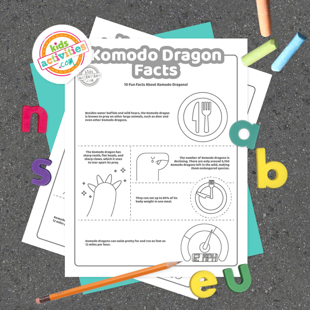 Fun komodo dragon facts kids activities blog