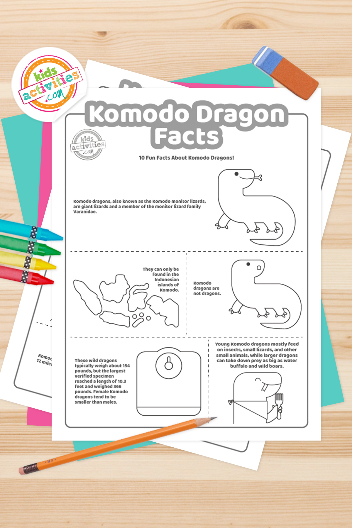 Fun komodo dragon facts kids activities blog