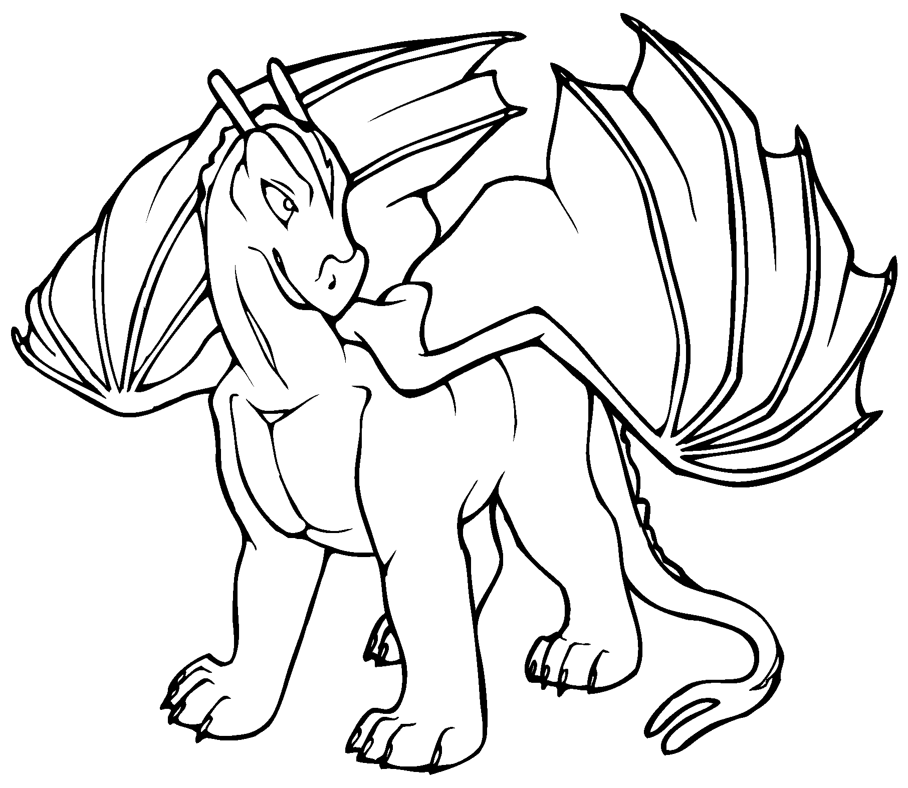 Free printable dragon coloring pages for kids