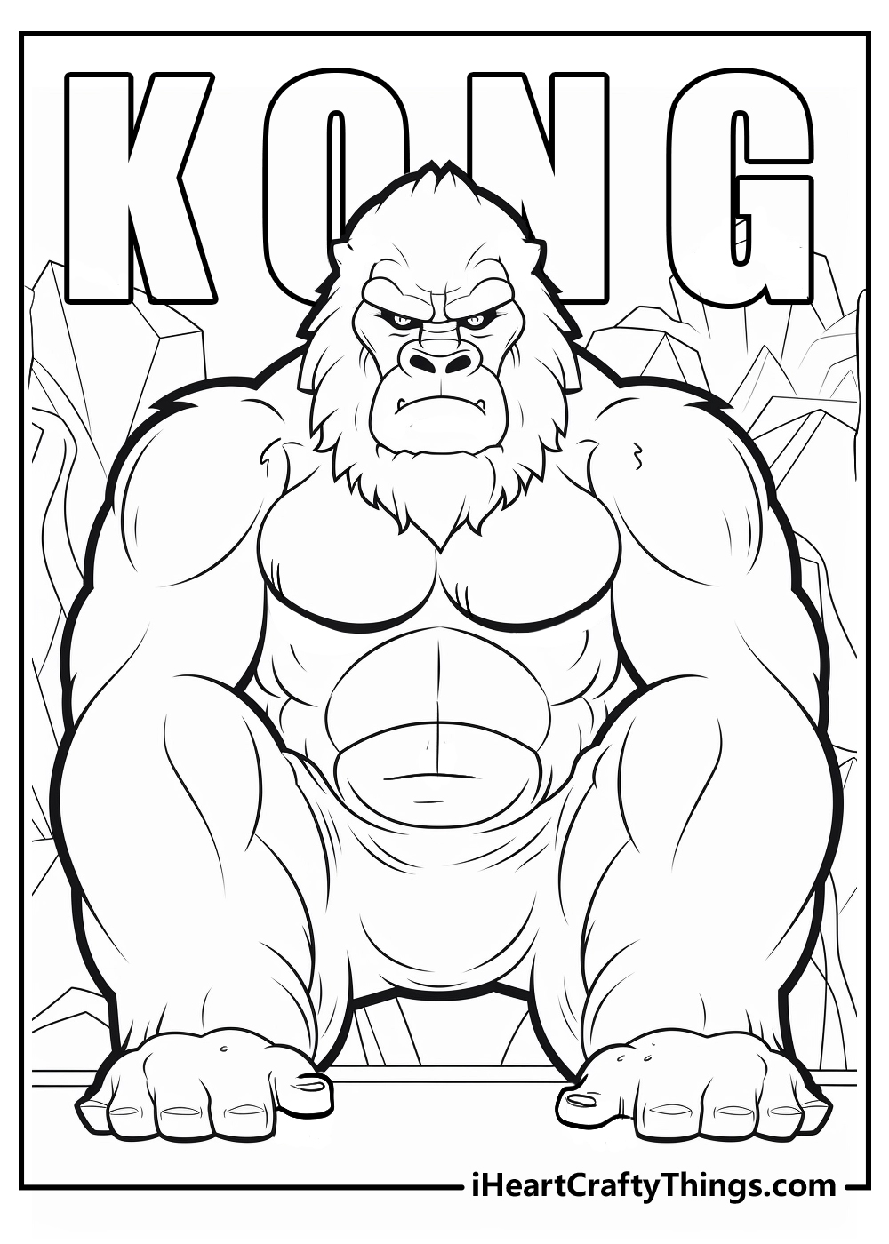 Printable king kong coloring pages updated