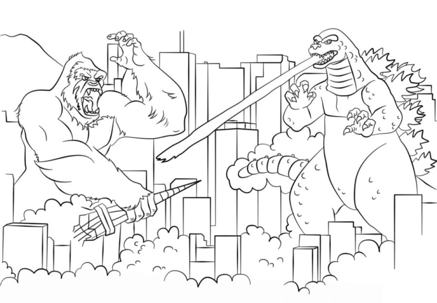 King kong coloring pages pictures free printable