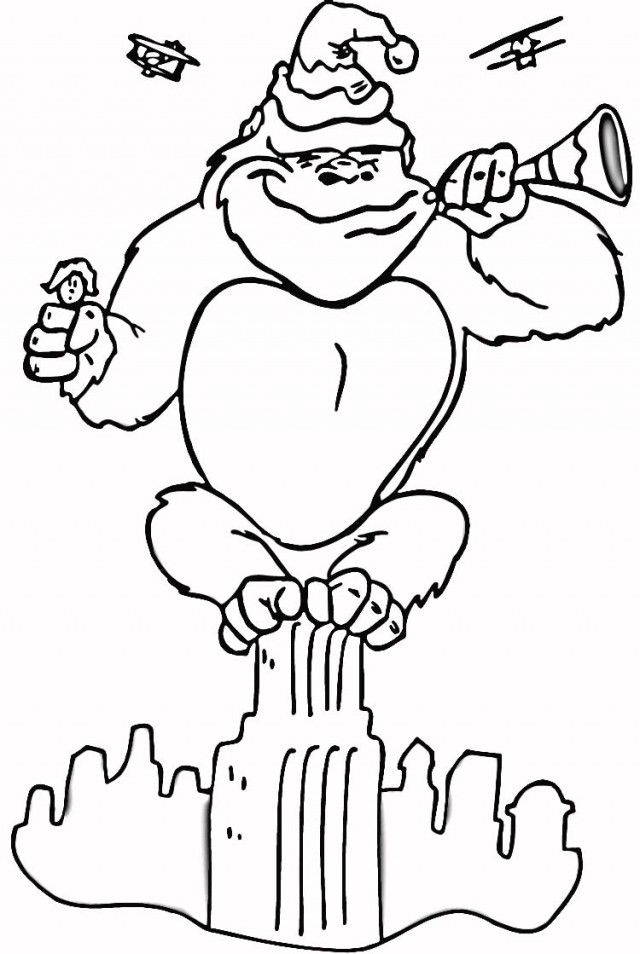 King kong coloring pages