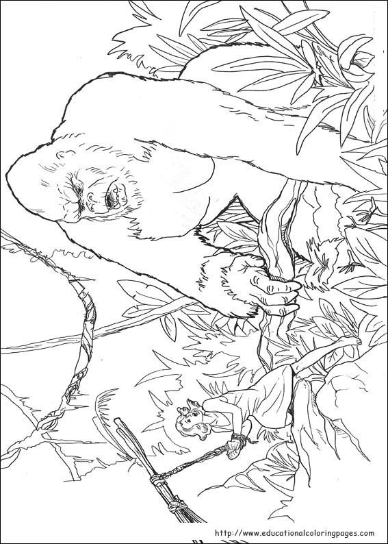 King kong coloring pages