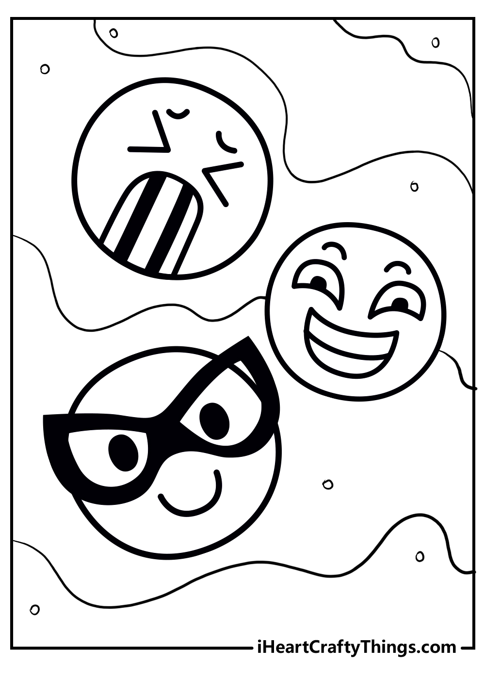 Printable emoji coloring pages updated