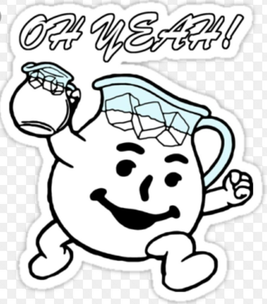 Kool aid man hand doodles witch coloring pages kool aid man