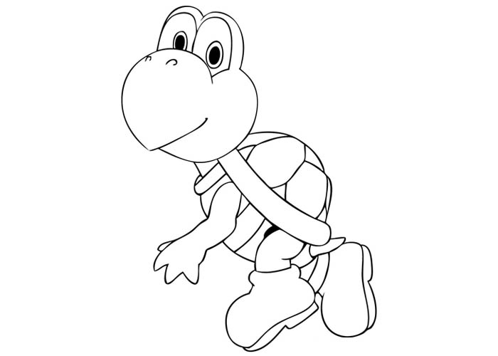 Koopa troopa coloring pages