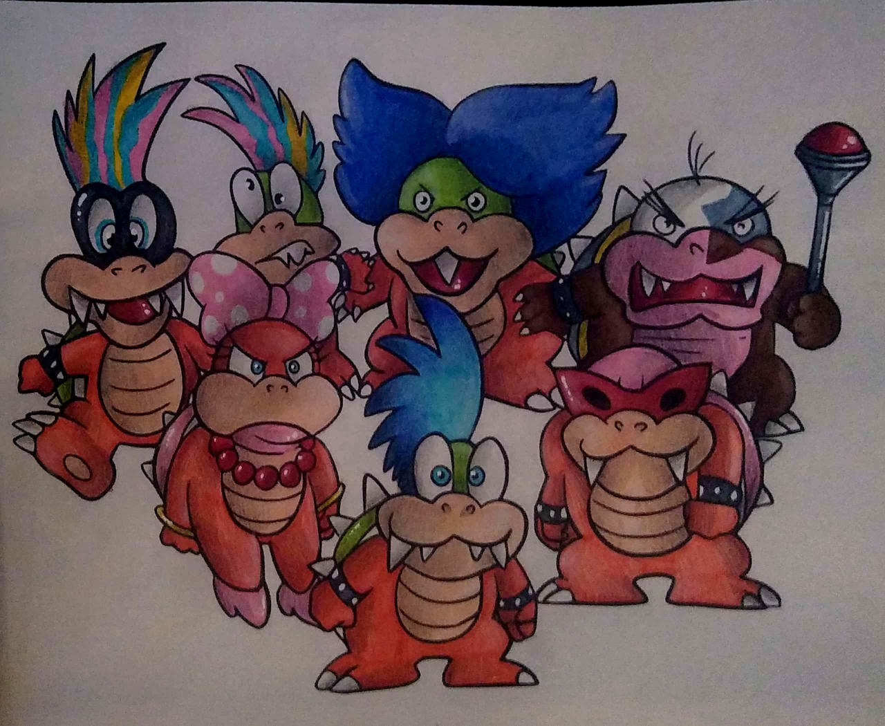 Koopalings coloring page by anxiousalex on