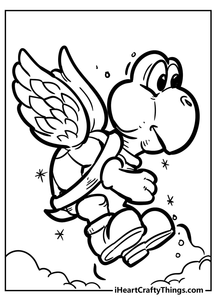 Super mario bros coloring pages free printables