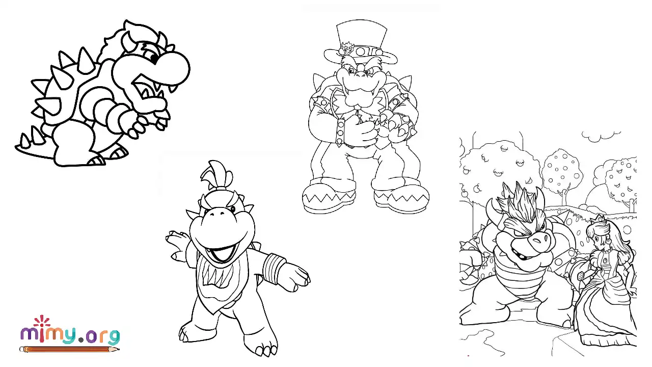 Unleash your creativity with bowser coloring pages a joyful journey into the koopa kingdom