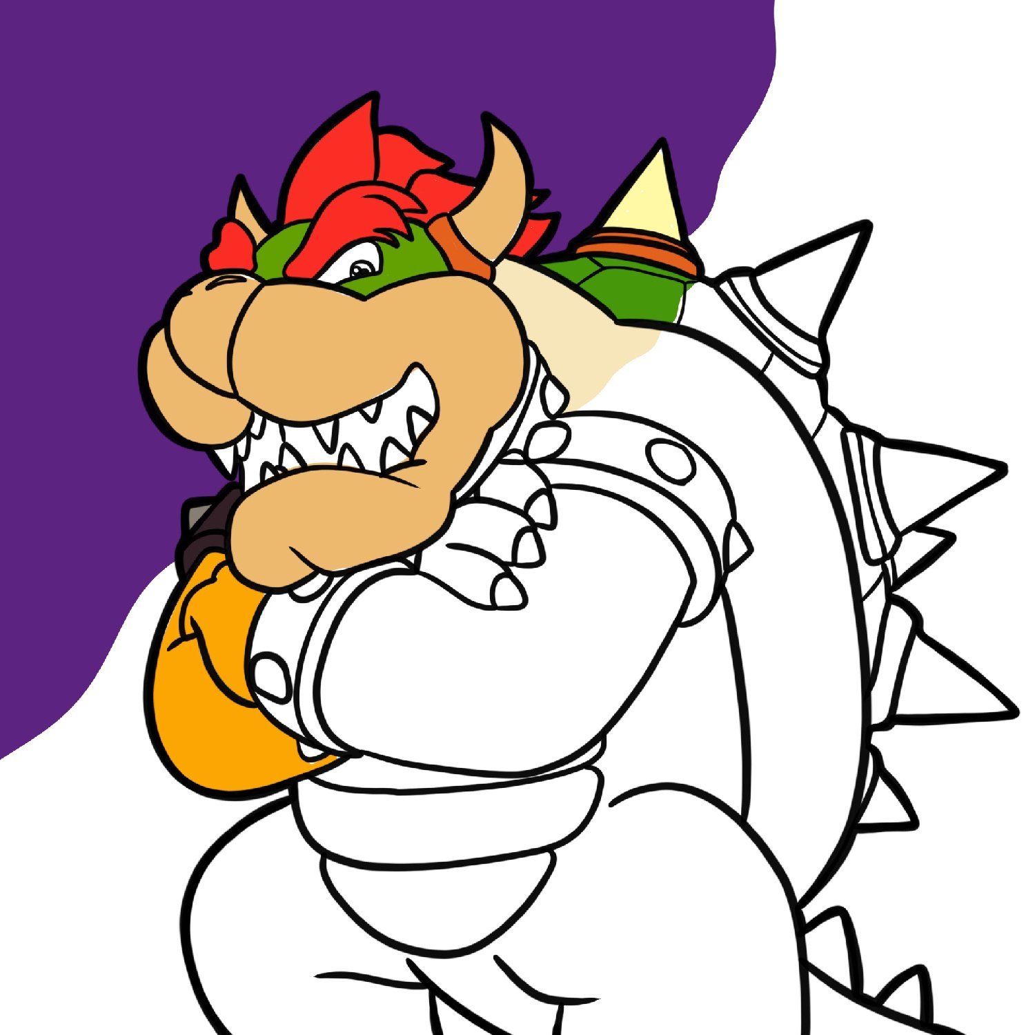 Bowser coloring page