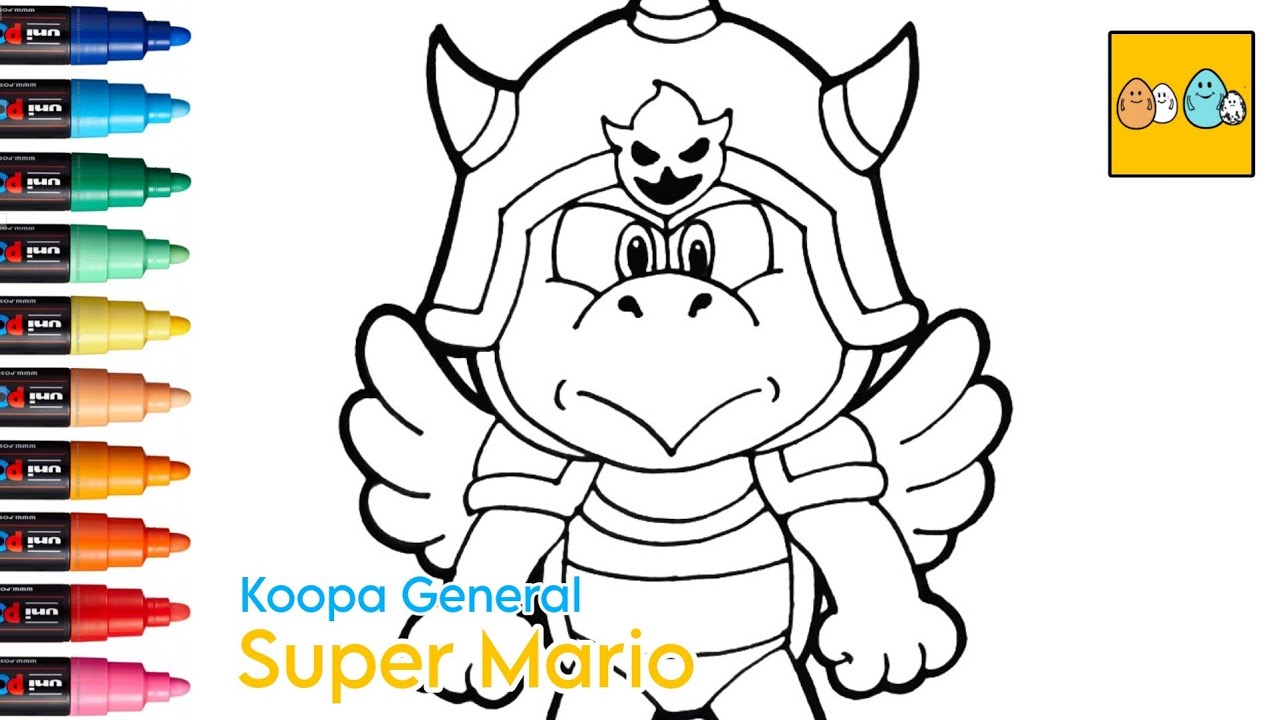 How to draw koopa general