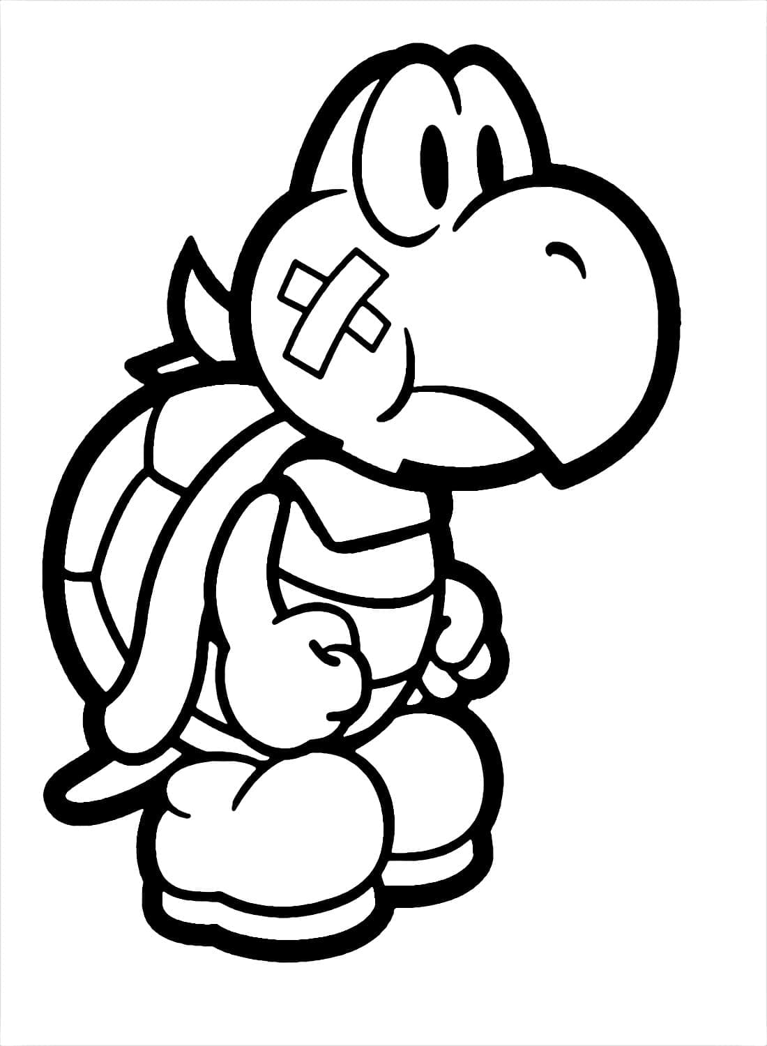 Koopa troopa image coloring page