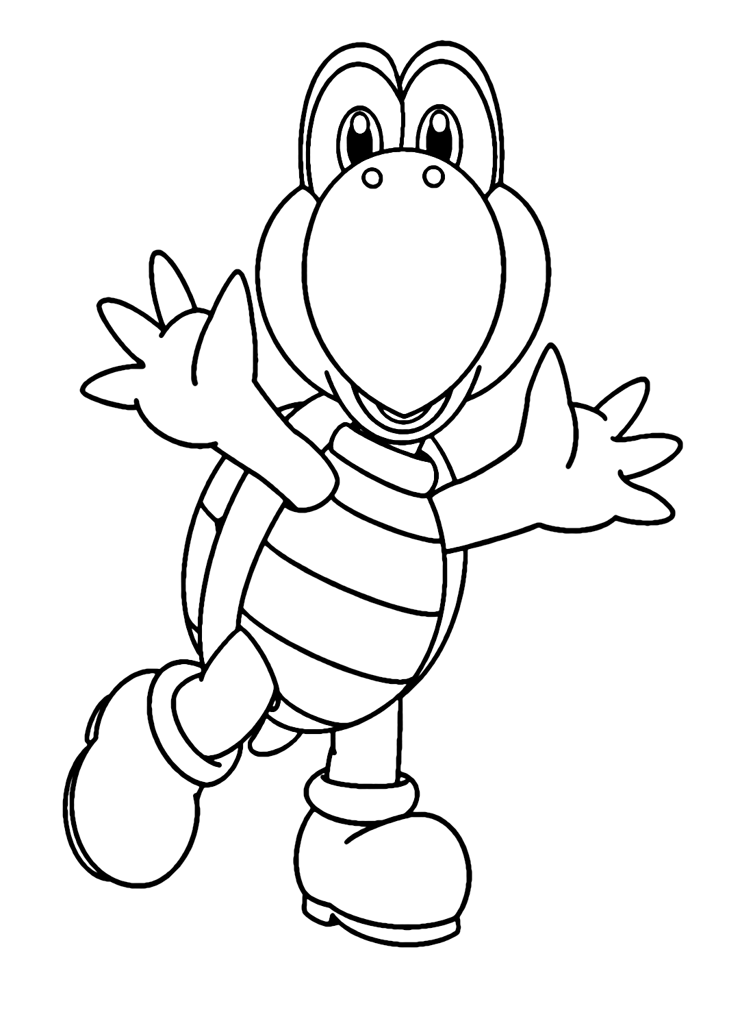 Koopa troopa coloring pages printable for free download