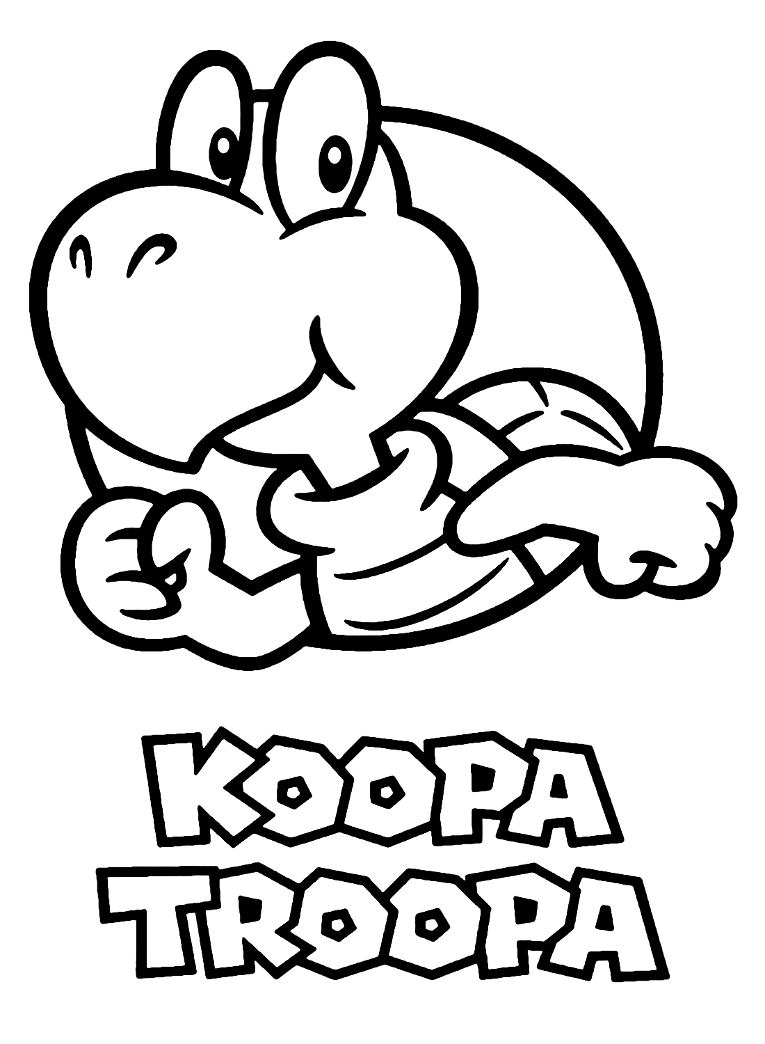 Koopa troopa images coloring page